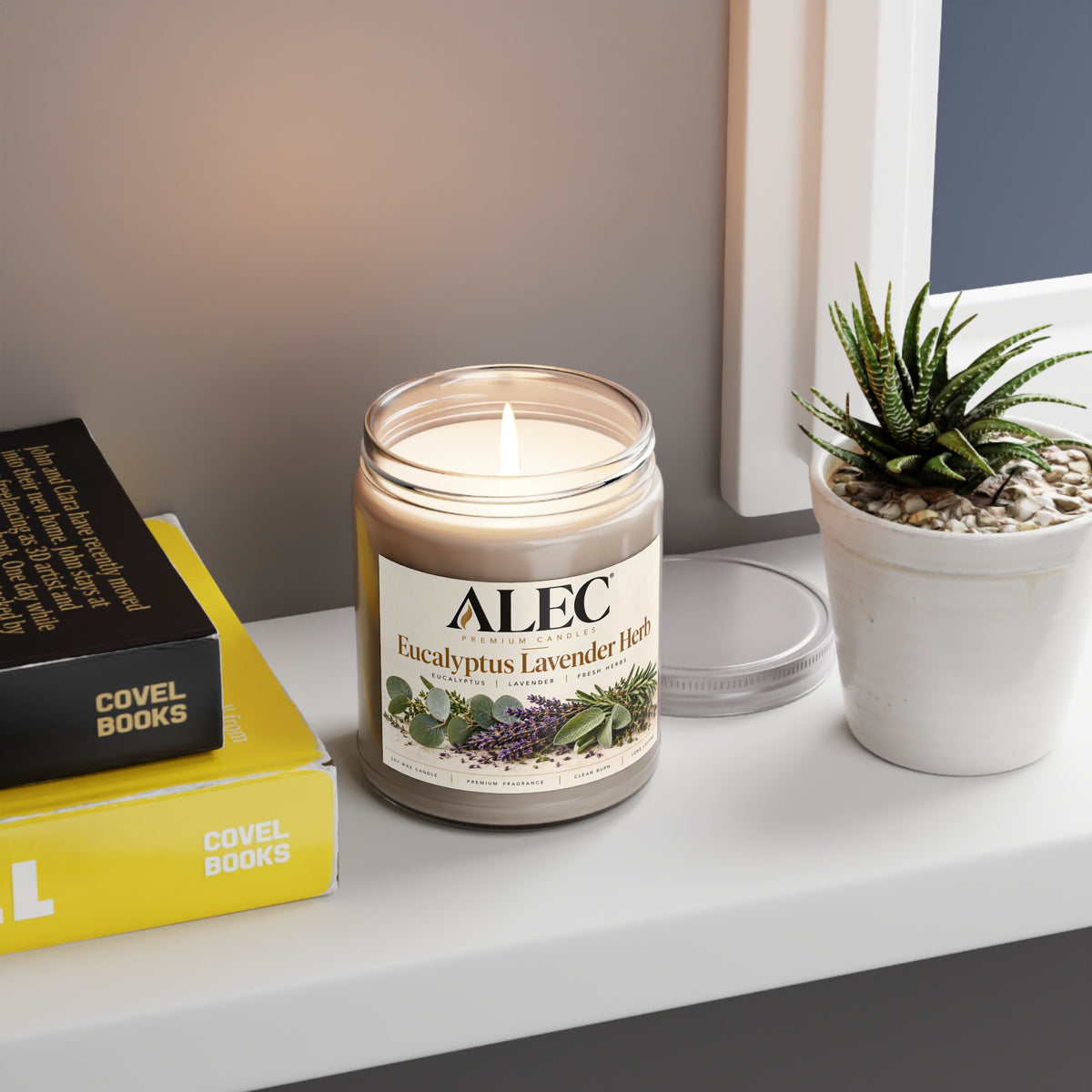 9 oz Scented Soy Candle - Multiple Scent Options - White Lid