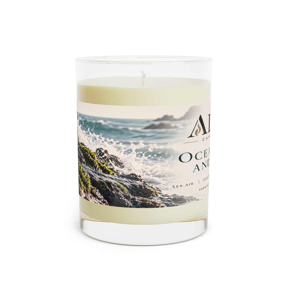 Ocean Mist and Moss Scented Candle