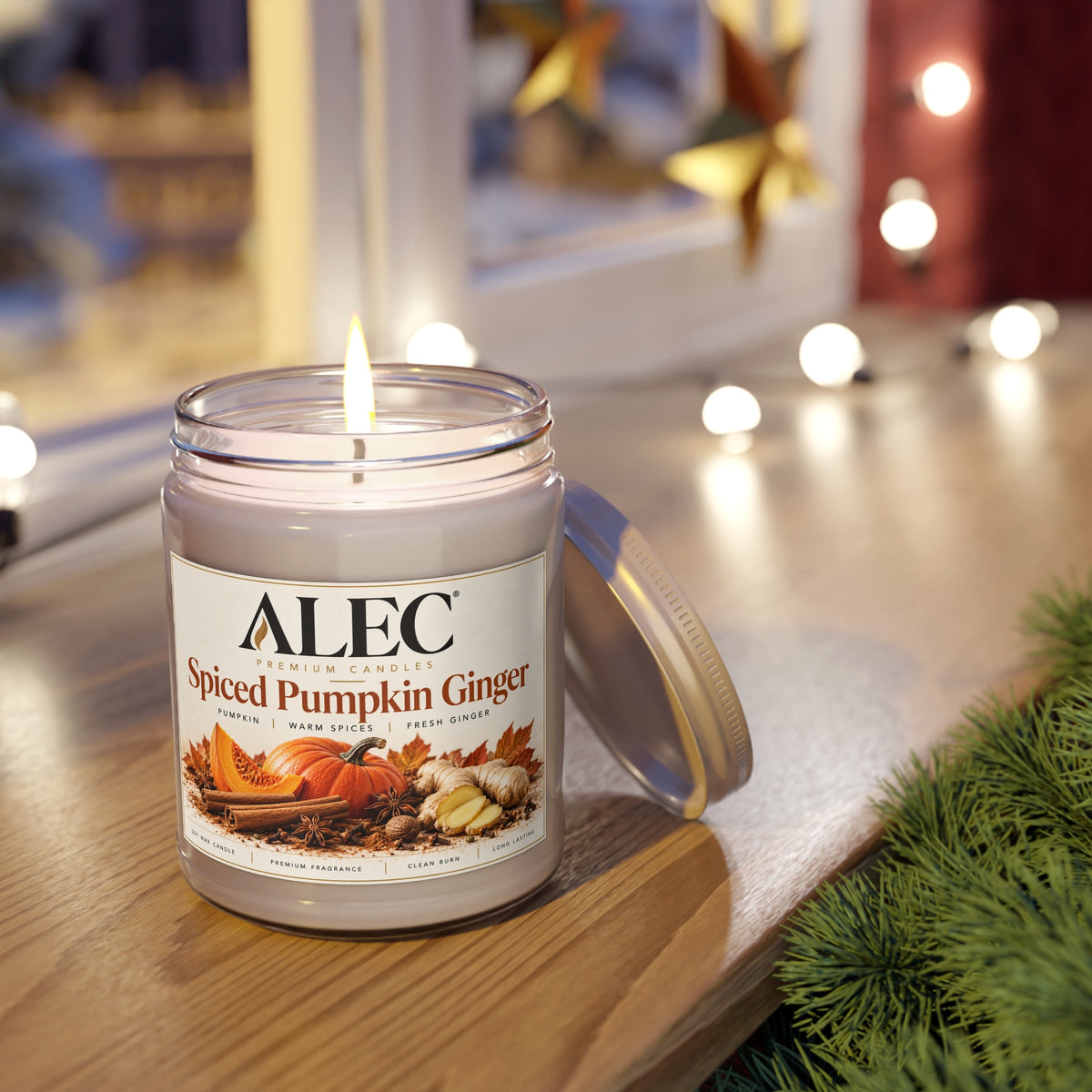 9 oz Scented Soy Candle - Multiple Scent Options - White Lid