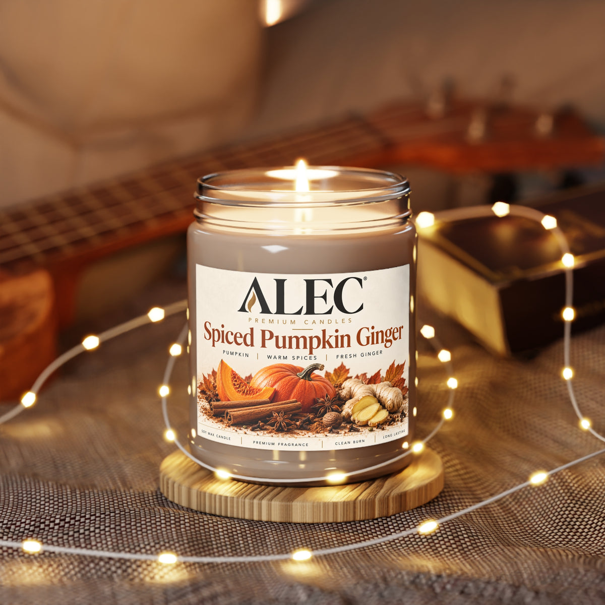 9 oz Scented Soy Candle - Multiple Scent Options - White Lid