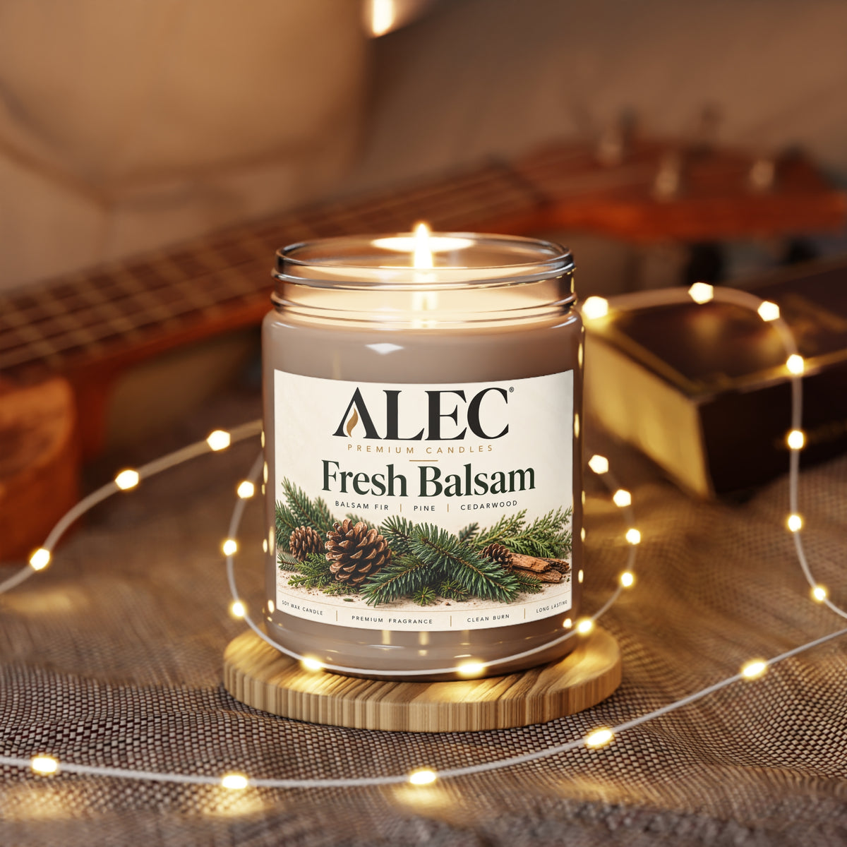 9 oz Scented Soy Candle - Multiple Scent Options - White Lid