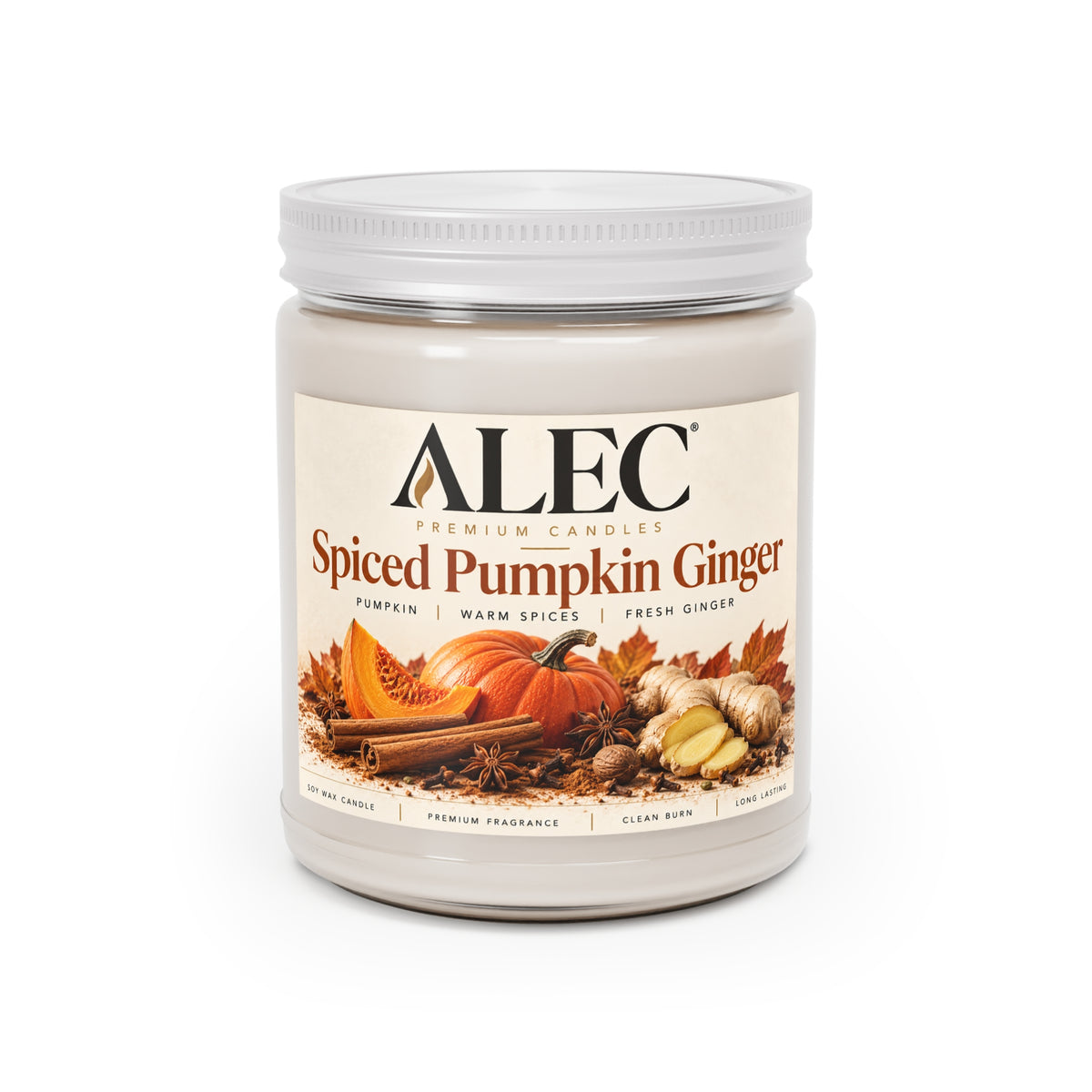9 oz Scented Soy Candle - Multiple Scent Options - White Lid