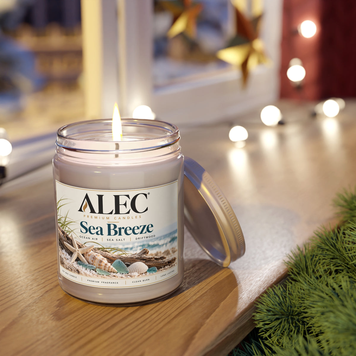 9 oz Scented Soy Candle - Multiple Scent Options - White Lid
