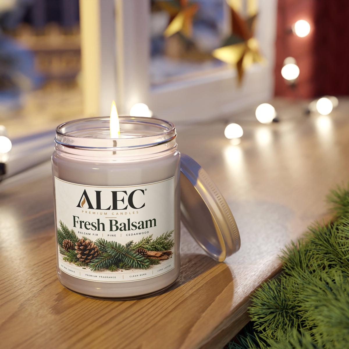 9 oz Scented Soy Candle - Multiple Scent Options - White Lid