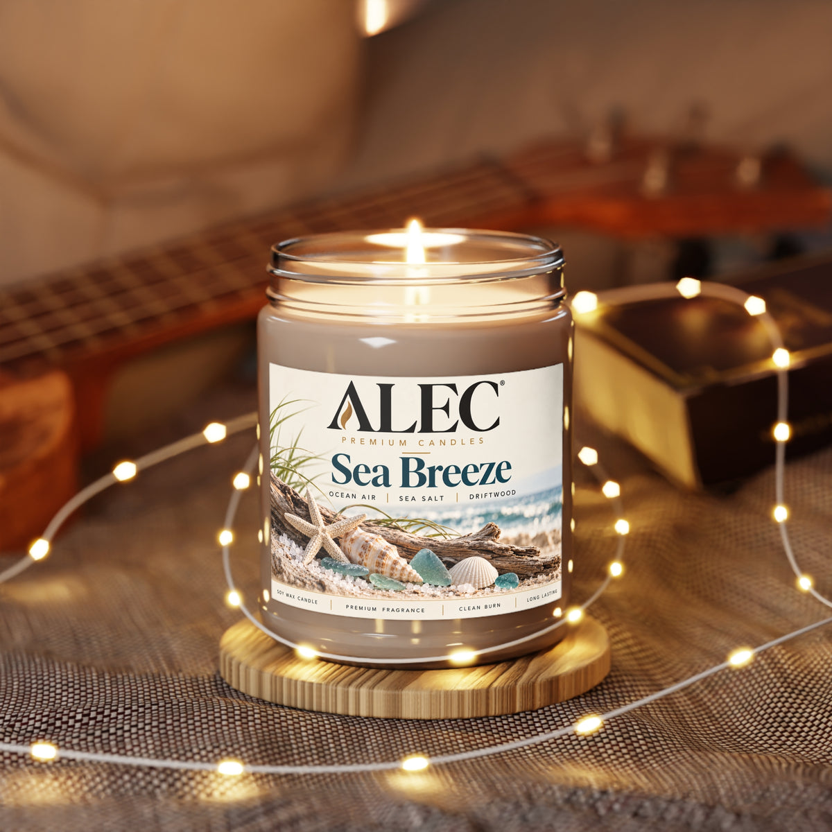 9 oz Scented Soy Candle - Multiple Scent Options - White Lid