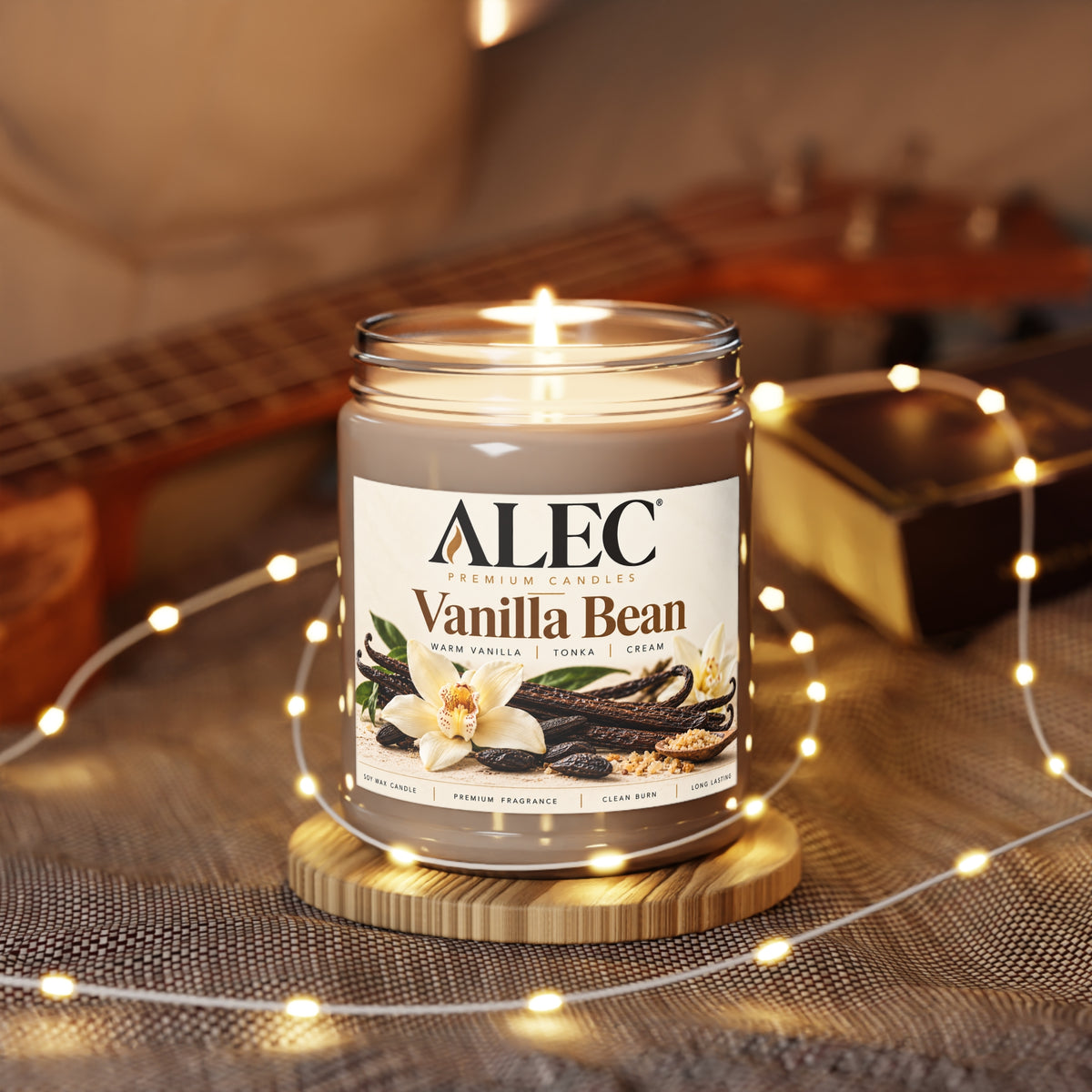 9 oz Scented Soy Candle - Multiple Scent Options - White Lid