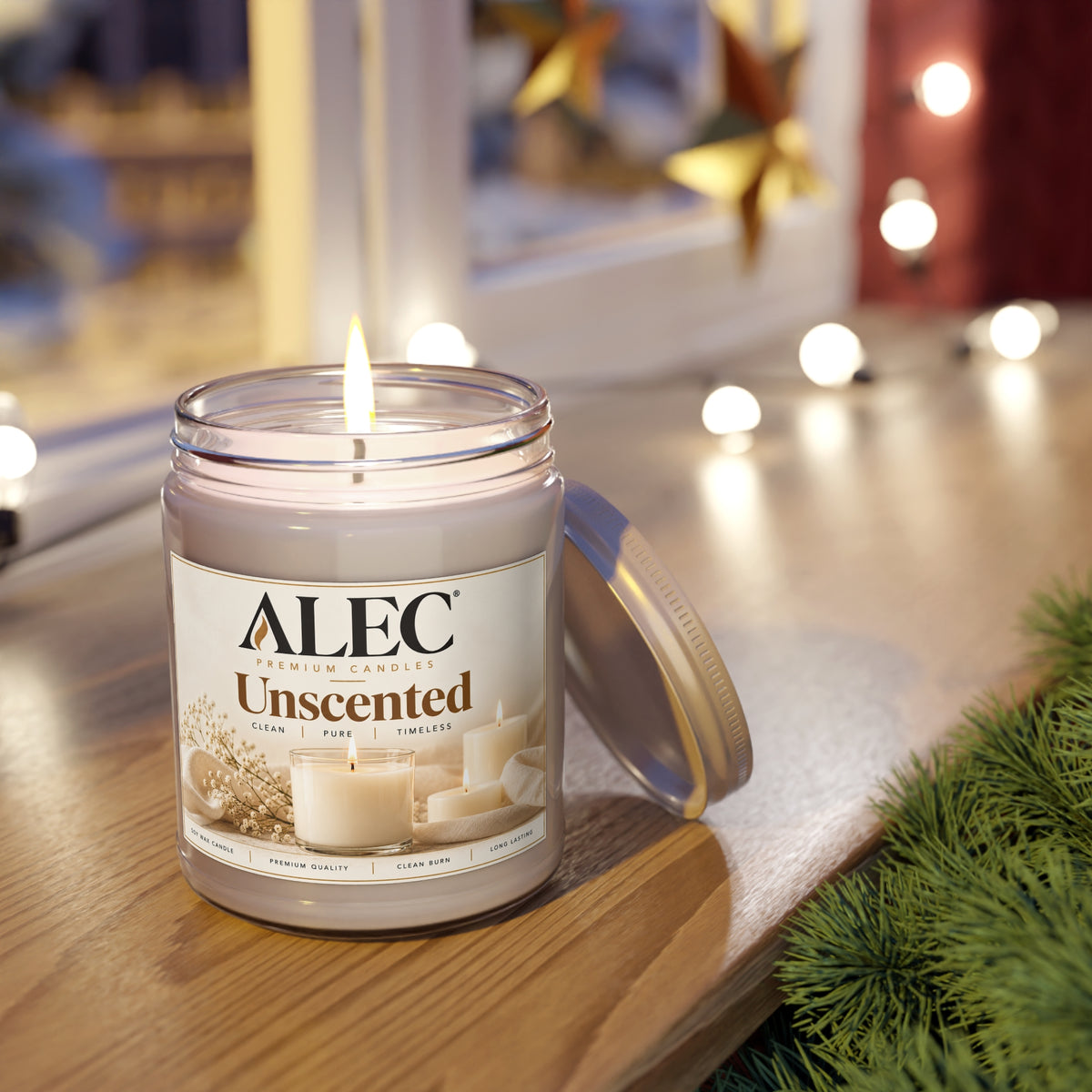 9 oz Scented Soy Candle - Multiple Scent Options - White Lid