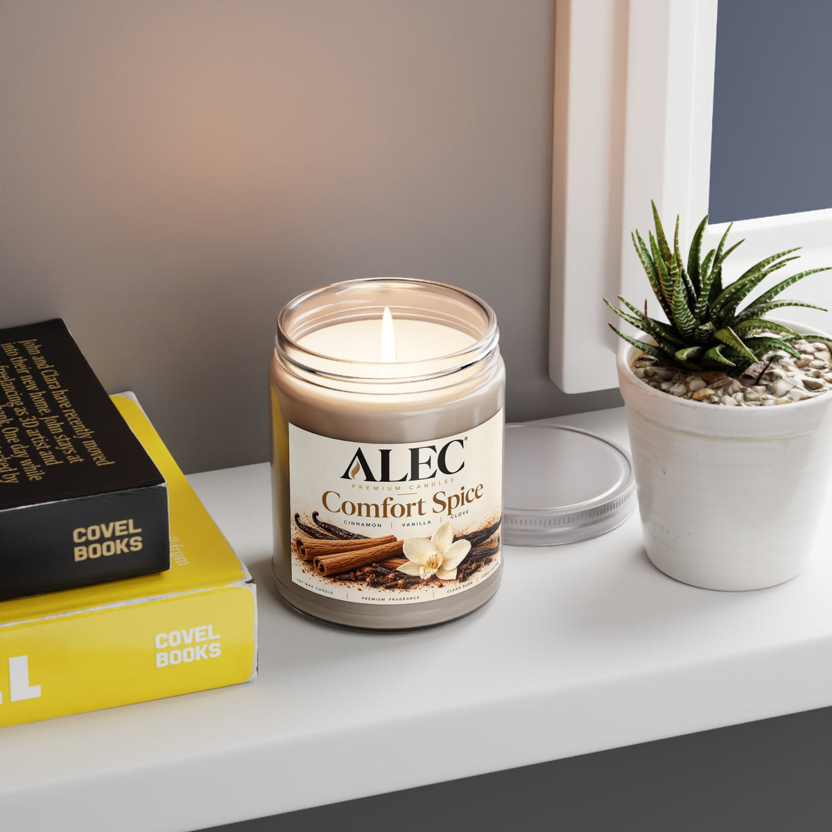 9 oz Scented Soy Candle - Multiple Scent Options - White Lid