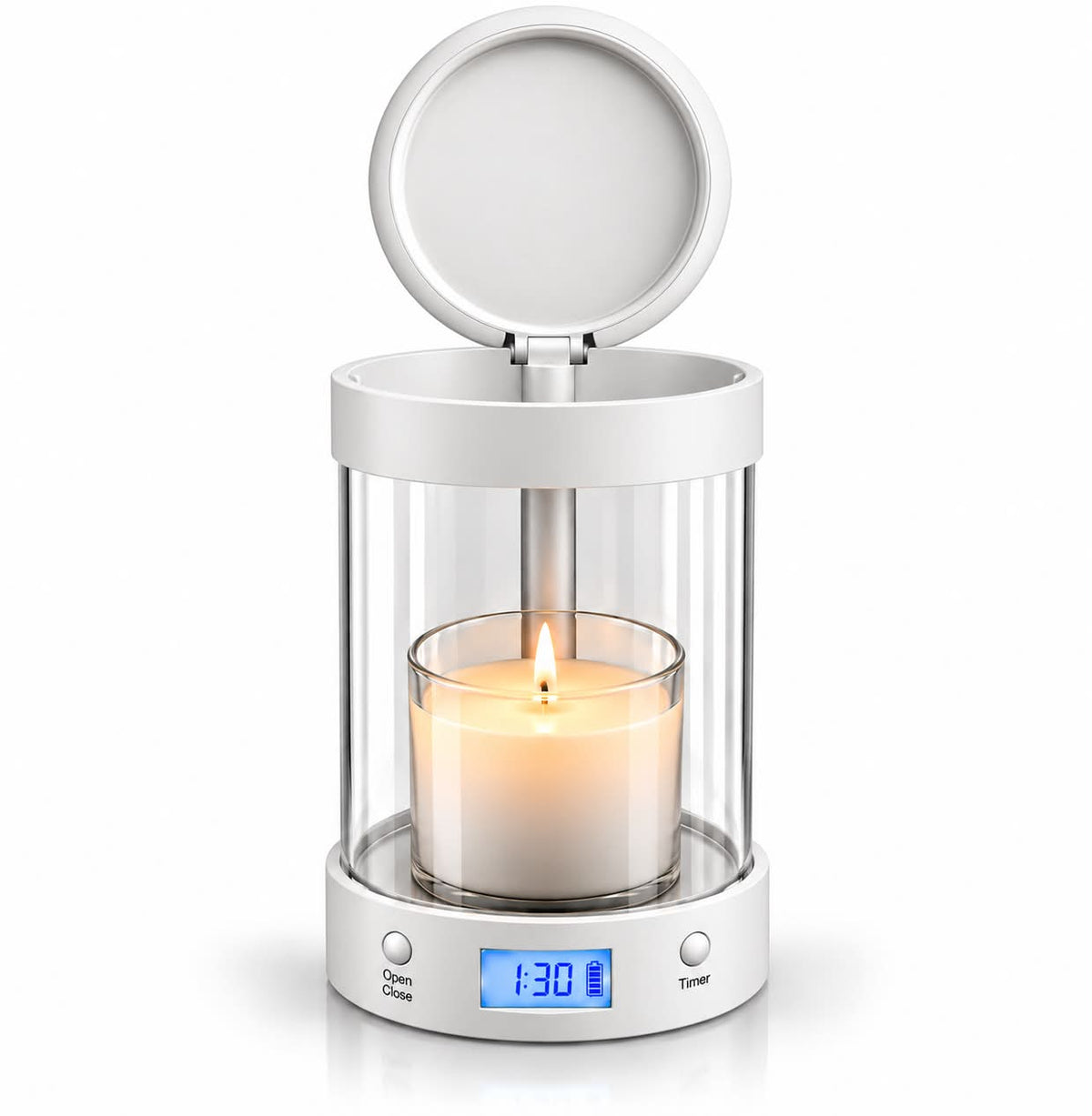 ALEC candle holder with timer lid, photo from the Candle Out Instagram