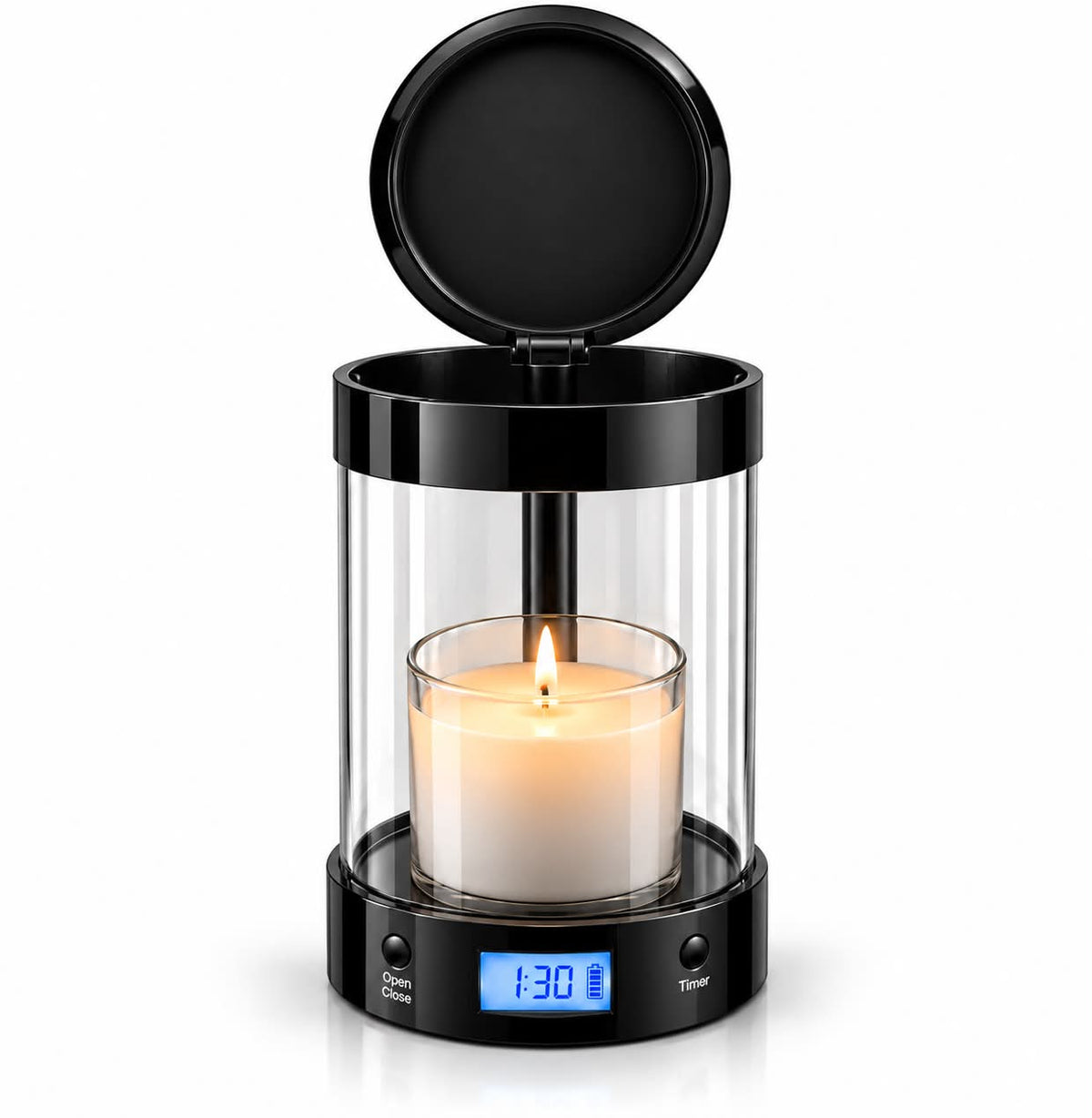 ALEC timer candle holder, photo from the Candle Out Instagram