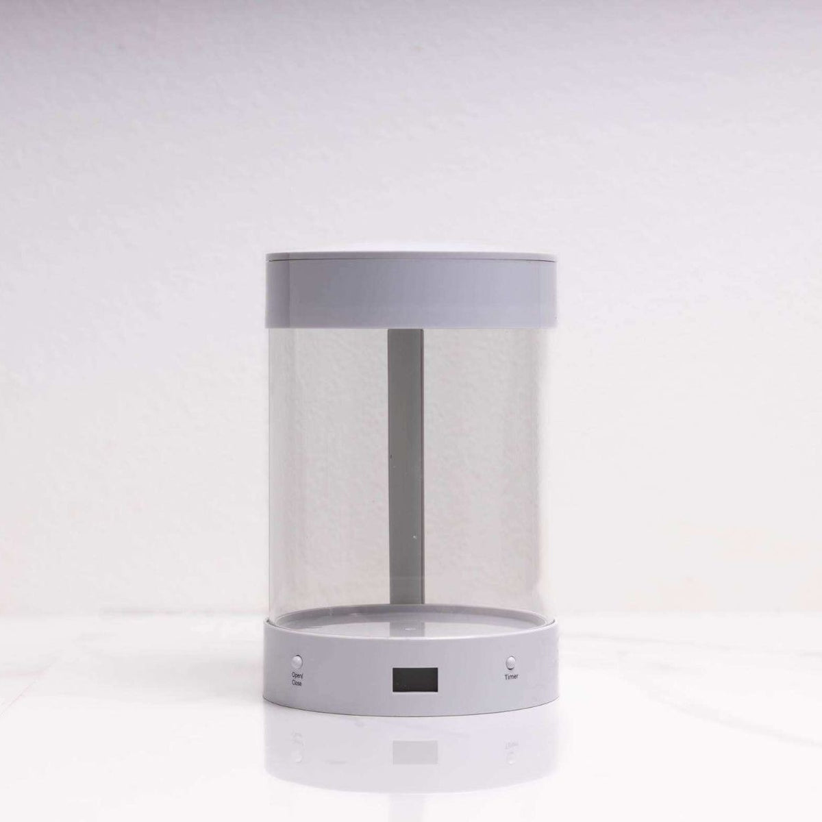 ALEC glass candle holder in White Matte